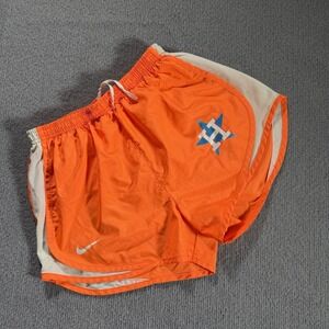 Houston Astros Nike Athletic Shorts Mens Medium Orange Dri Fit Orbit Houston